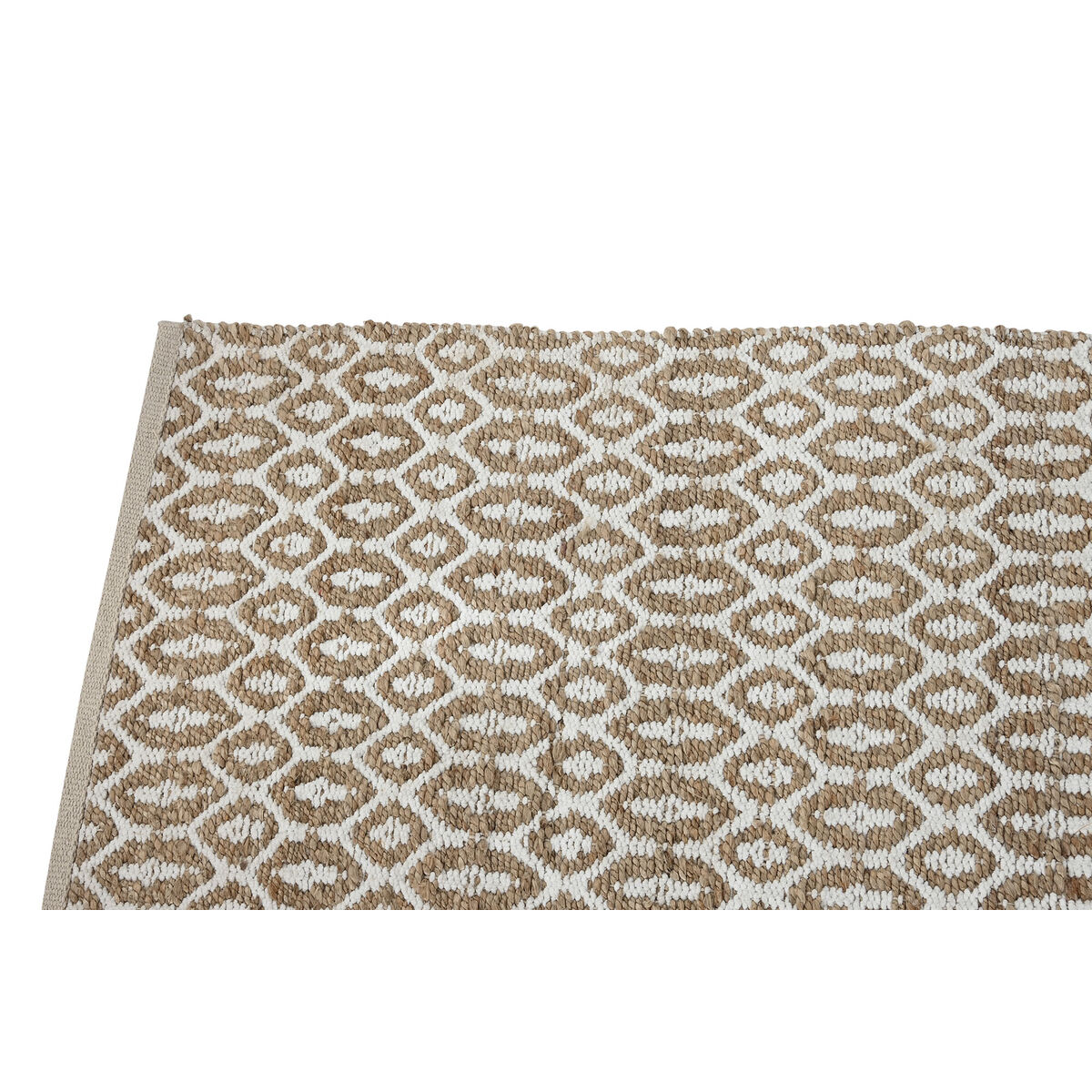 Tæppe Home ESPRIT Hvid Brun Boho 75 x 175 cm